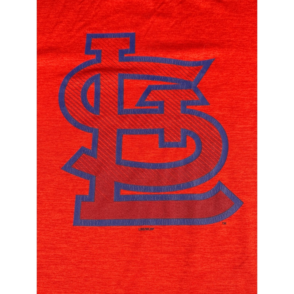 Mens St Louis Cardinals Red Short Sleeve Crew Neck T‎ Shirt Size L MLB